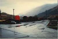 View looking east over the former Crianlarich Lower timber depot which was retained after closure of the line between Crianlarich and Dunblane.<br><br>[Ewan Crawford //]
