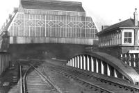 Leith Central looking west from the bridge across Easter Road in March 1970 when the old station was in use as a diesel maintenance depot (shed code 64H). The depot was officially closed in 1972, although demolition and clearance of the site was not completed until 1989.<br><br>[John Furnevel 12/03/1970]