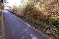 The former Granton Road station, closed in 1962. View west in April 2002.<br><br>[John Furnevel 22/04/2002]