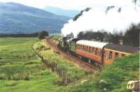 The Great Marquess and K1 No2005 head towards Bridge of Orchy with a Centenary Special in 1994.<br><br>[John Gray //]