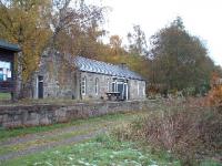 Old station building at Blacksboat,this and the goods shed,which is to the left of the photograph,are in good condition.<br><br>[John Gray //]