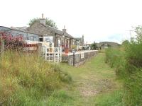 Cromdale Station on the former Elgin-Aviemore line in August 2006. This is now a private dwelling and has been largely restored by the owner. You must seek his permission before looking round.<br><br>[John Gray 03/08/2006]