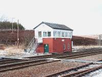 Dalwhinnie Signal Box on 25-02-04.<br><br>[John Gray //]