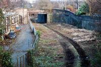 Looking east over the recently cleared site of Alloa station.<br><br>[Ewan Crawford 13/03/2005]