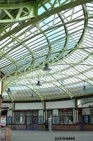 View from the ends of platforms 1 and 2 looking through the circulating area to the car park exit.<br><br>[Ewan Crawford 4/6/2004]