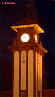 The stations fine clock tower viewed from the carpark.<br><br>[Ewan Crawford 4/6/2004]