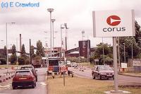 Looking east at the western entrance to Llanwern Steelworks.<br><br>[Ewan Crawford //]