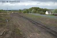 View looking north at Ferniegair. The new Chatelherault station will be built on the left here.<br><br>[Ewan Crawford 2/5/2004]