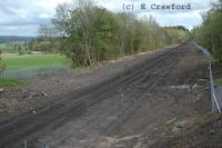 Looking south at Ferniegair. The new passing loop will be just to the south of here in the distance.<br><br>[Ewan Crawford 2/5/2004]