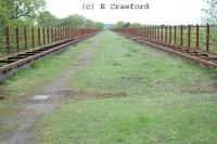 Looking south over Broomhill Viaduct (often referred to as Larkhall Viaduct). This is Scotlands highest girder viaduct. Today it is a dangerous structure. Keep off!<br><br>[Ewan Crawford 2/5/2004]