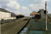 Dunfermline Upper (now demolished) viewed from the west. This was a fine station which survived, near complete, for many years after closure.<br><br>[Ewan Crawford //]