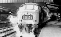 D183 at Carlisle platform 3 in June 1970, having recently arrived with the 1025 Leeds - Glasgow Central.<br><br>[John Furnevel 13/06/1970]