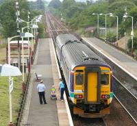 A Cumbernauld - Motherwell service at Greenfaulds in July 2006.<br><br>[John Furnevel 26/07/2006]