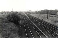 Looking North. Ferniegair Junction.<br><br>[G H Robin collection by courtesy of the Mitchell Library, Glasgow 12/07/1962]