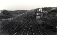 Looking South. Ferniegair Junction.<br><br>[G H Robin collection by courtesy of the Mitchell Library, Glasgow 12/07/1962]