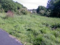 Looking South, this shows where the Johnstone Curve connected Cart Junction to Johnstone. This allowed through trains from Greenock to Ayrshire. The service ended in 1900 but the chord was retained until lines closure. The area is now a housing estate.<br><br>[Graham Morgan 10/06/2006]