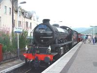 K1 No. 62005 gets ready to leave Fort William 03/08/06. This train was well patronised.<br><br>[John Gray 03/08/2006]