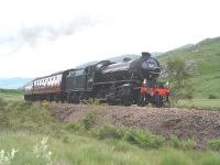 K1 No.62005 working hard between Glenfinnan and Lochailort. 03/08/06.<br><br>[John Gray 03/08/2006]