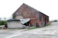 Larkhall East looking north. The station was beyond the goods shed.<br><br>[Ewan Crawford 10/06/2005]