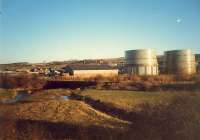 Looking south at the former Johnstone North line which became a freight line on the opening of the Kilbarchan Loop.<br><br>[Ewan Crawford //1987]