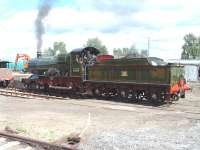 City of Truro being prepared for a test run at Boat of Garten. 07/08/06<br><br>[John Gray 07/08/2006]
