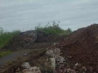 Looking East towards Elderslie, this shows part of the subway that led to the station, also showing part of the closed cycle track. Now demolished and flattened, the site forms part of development for a supermarket.<br><br>[Graham Morgan 17/07/2006]