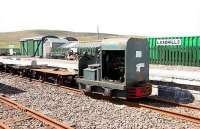 A PW train alongside the platform at Leadhills in August 2006.<br><br>[John Furnevel 04/08/2006]