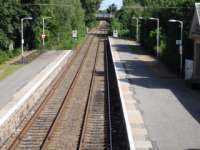 Tain station looking south to Inverness.<br><br>[John Morton /07/2006]