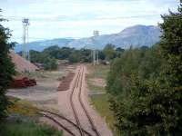 The loop, new rails, sleepers and ballast at the former Kincardine Powerstation. The siding is still disconnected from the railway network.<br><br>[Ewan Crawford 13/08/2006]