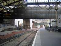 Looking east at the new Balmoral platform progress. And a few bikes.<br><br>[Ewan Crawford 12/08/2006]