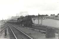 Kilbarchan. 76092 approaching on Largs - Glasgow train.<br><br>[G H Robin collection by courtesy of the Mitchell Library, Glasgow 21/07/1959]