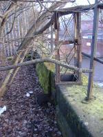 Another angle of the Semaphore Signal Pulley and severed signal. <br><br>[Colin Harkins 04/02/2006]