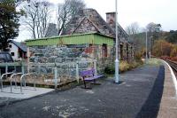 Invershin with provision for bicycles, but not cars. The building belongs to the nearby house.<br><br>[Ewan Crawford 13/03/2006]