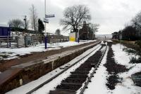 Looking south from the level crossing at Kinbrace.<br><br>[Ewan Crawford 13/03/2006]