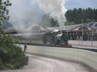 Off we go! City of Truro leaves Aviemore with the 2.45pm to Broomhill.<br><br>[Mark Poustie 31/08/2006]