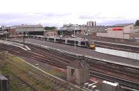 6 car turbostar leaving Perth bound for Edinburgh.<br><br>[Brian Forbes 22/05/2006]