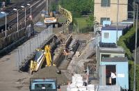 Progress on Haymarket platform 0 seen on 3 June 2006.<br><br>[Charles Barclay 03/06/2006]