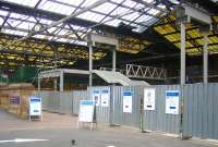 Further steps in the redevelopment of Waverley... leading from Concourse level to the new bridge which will provide access to the escalator link to Princes Street. 3 September 2006.<br><br>[John Furnevel 03/09/2006]