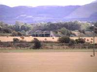 3 arch bridge over River Earn, approaching Hilton Junction from Bridge of Earn. The Scottish Central Railway runs across the centre of shot.<br><br>[Brian Forbes 03/09/2006]