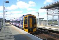 Waverley - Bathgate service leaving Edinburgh Park in September 2006.<br><br>[John Furnevel /09/2006]