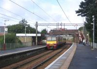 City bound train leaving Easterhouse in September 2006.<br><br>[John Furnevel 01/09/2006]