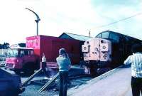 37027 running around the 1983 SRPS tour. The Macbraynes delivery van was an everyday sight in these parts. in 1983.<br><br>[Brian Forbes /06/1983]