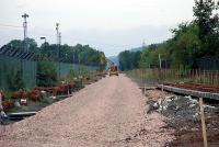 Cambus LC looking west. Cambus is the limit of ballast laying. It seems likely a loop will be laid in here.<br><br>[Ewan Crawford 21/09/2006]