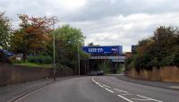 Poor timing ... but here is the new <i>Tesco</i> train running east to Grangemouth.<br><br>[Ewan Crawford 22/09/2006]