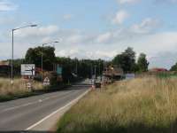 A new bridge is under construction over the Dunfermline-Alloa road.  The line from Kincardine joined the main Stirling-Dunfermline line at Kincardine Junction at the right-hand edge of this picture.<br><br>[Mark Poustie 23/09/2006]