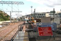 Platform 1 extension work, Waverley east end, 26 September 2006. <br><br>[John Furnevel 26/09/2006]