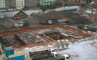 Strange findings under the base of the demolished New Street bus depot. The joys of digging holes in the Old Town! September 2006.<br><br>[John Furnevel /09/2006]