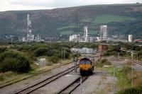 A 66 stands at Abbey Junction where the exit from BSC Abbey yard once came in from the left.<br><br>[Ewan Crawford 13/09/2006]