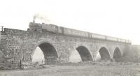 Buchan tanks. 80004 crossing Ythan Viaduct on up passenger in May 1959. [See image 51098]<br><br>[G H Robin collection by courtesy of the Mitchell Library, Glasgow 15/05/1959]