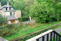 The stairs to the platforms still exist at Lintz Green, as does the station house, characteristic of the line.<br><br>[Ewan Crawford 26/09/2006]